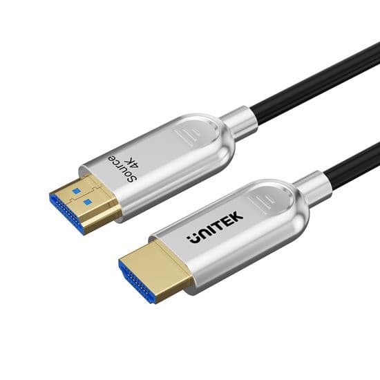Unitek UNITEK 100m HDMI 4K Fibre Optic 2.0 Cable with 24K Gold-plated C11092A-100M
