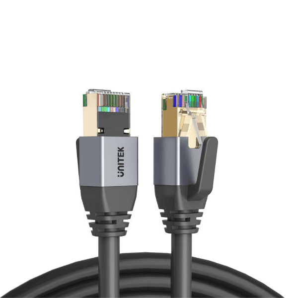 Unitek UNITEK 10M CAT8 Black SSTP 26AWG Ethernet Patch Lead in PVC Jacket. C18149AGY03-10M