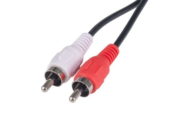 Dynamix DYNAMIX 2m RCA Audio Cable 2 RCA to 2 RCA Plugs, 30AWG, Coloured Red CA-2RCA-2
