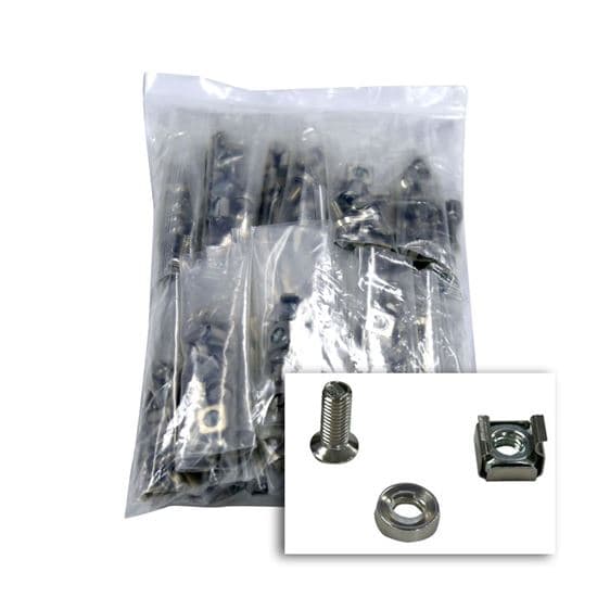 Dynamix DYNAMIX 100pc Pack, 3 Piece Cage Nut, (4x Cage Nuts per Bag) M6, CAGEN100-4