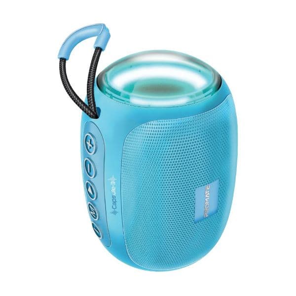 Promate 5W Wireless HD Bluetooth Portable Speaker W/ Built-In Lanyard Blue CAPSULE-3-BL