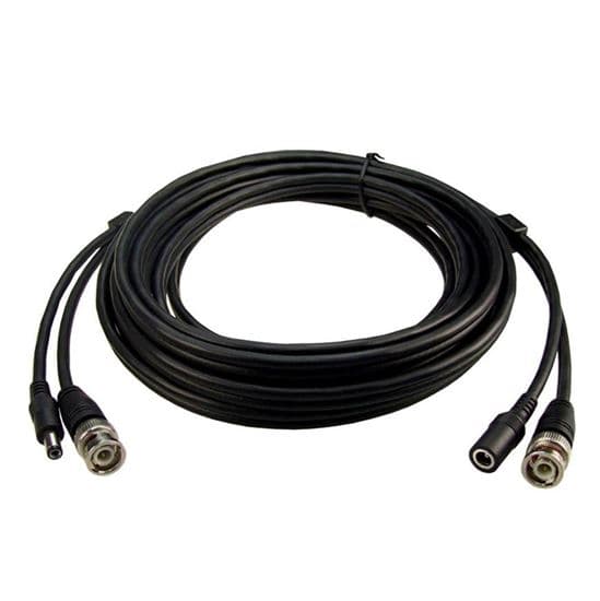 Dynamix DYNAMIX 5m BNC Male to Male with 2.1mm Power Cable Male/Female. CCRG59WP-5
