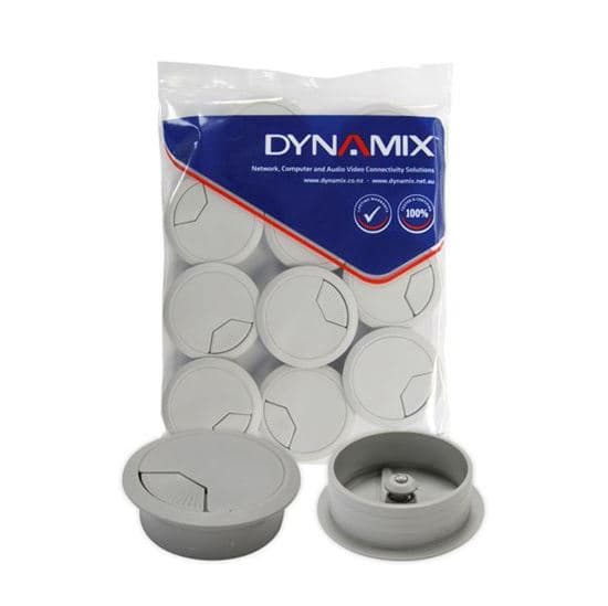 Dynamix DYNAMIX 60mm Round Desk Grommet. Easily & Neatly Store your Power, CG60GY-10