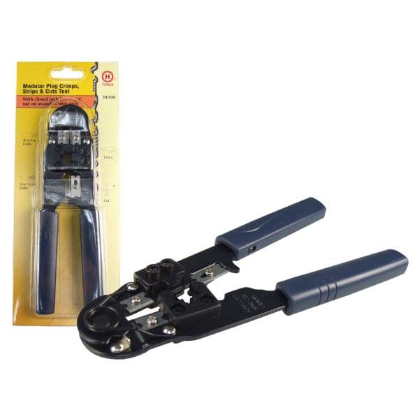 Hanlong HANLONG Modular Metal Crimping Tool. Crimps 8P/8C RJ45 Plugs. CT-8C01