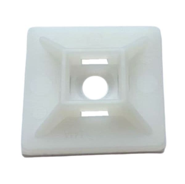 Dynamix 20 x 20mm Self Adhesive Natural Cable Ties Mount DY20CTM