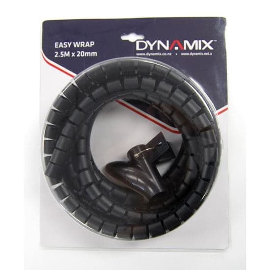 Dynamix DYNAMIX 2.5mx20mm Easy Wrap - Cable Management Solution, Blister EW-20R