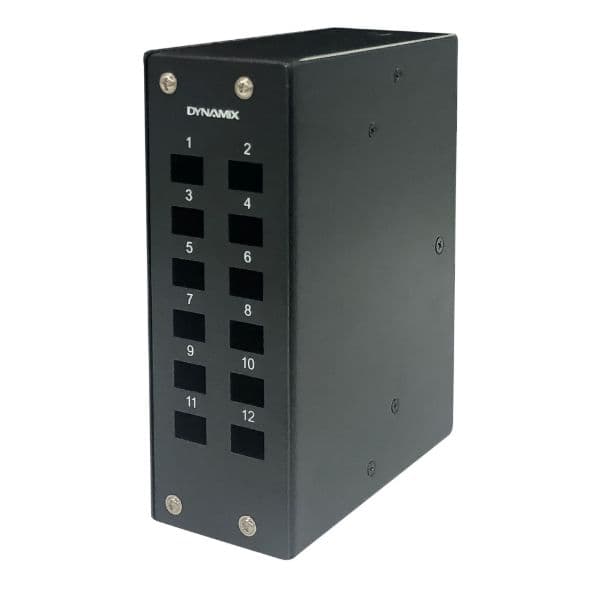 Dynamix DYNAMIX 12 Port DIN Rail Fibre Enclosure LC Duplex / SC Simplex. FD01SP-12