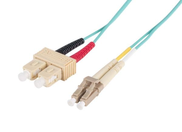 Dynamix DYNAMIX 1M 50u LC/SC OM3 Fibre Lead (Duplex, Multimode) FL-LCSC50-1