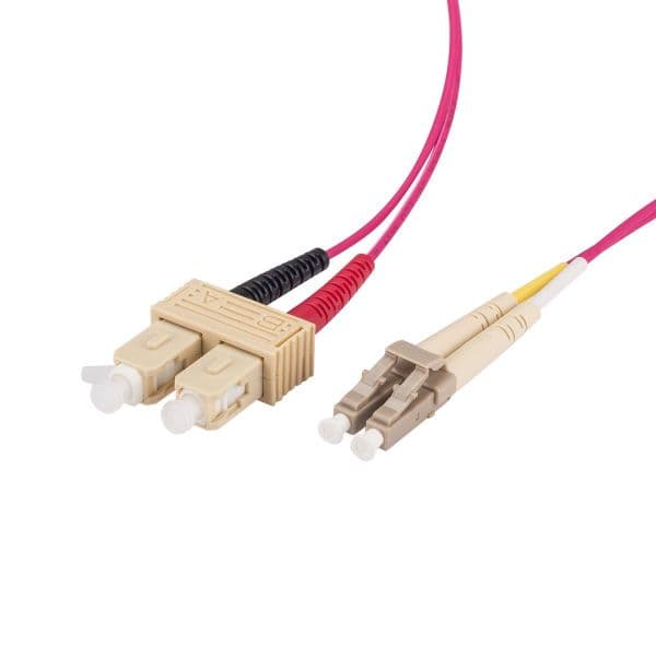 Dynamix DYNAMIX 10M 50u LC/SC OM4 Fibre Lead (Duplex, Multimode) FL-LCSCOM4-10