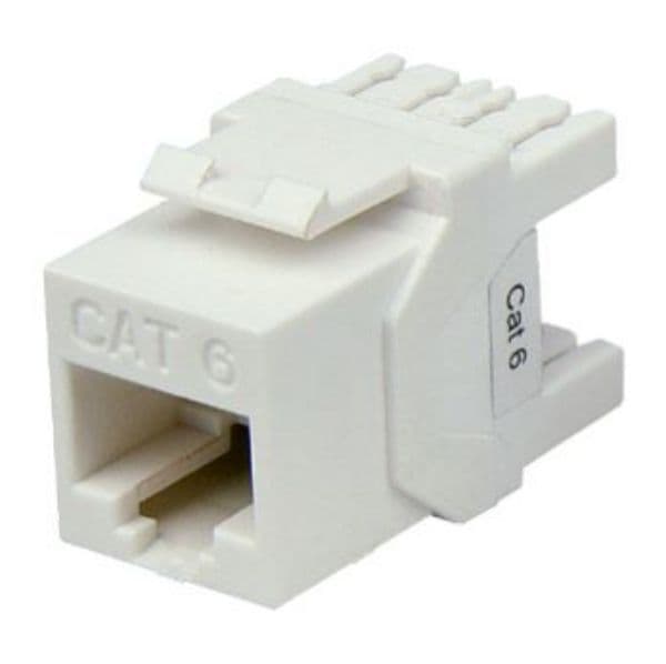 Dynamix DYNAMIX Cat6 UTP Keystone RJ45 Slimline Jack. T568A/B Wiring. FP-C6-007V2