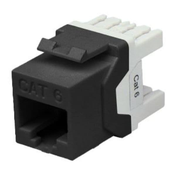 Dynamix DYNAMIX Cat6 UTP Keystone RJ45 Slimline Jack. T568A/B Wiring. FP-C6-008V2