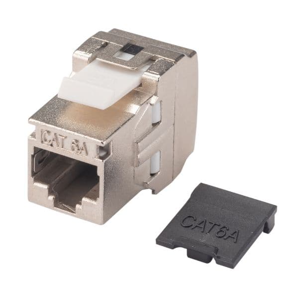 Dynamix DYNAMIX Cat6A Side Entry Shielded Keystone Jack. FP-C6AUGS-07