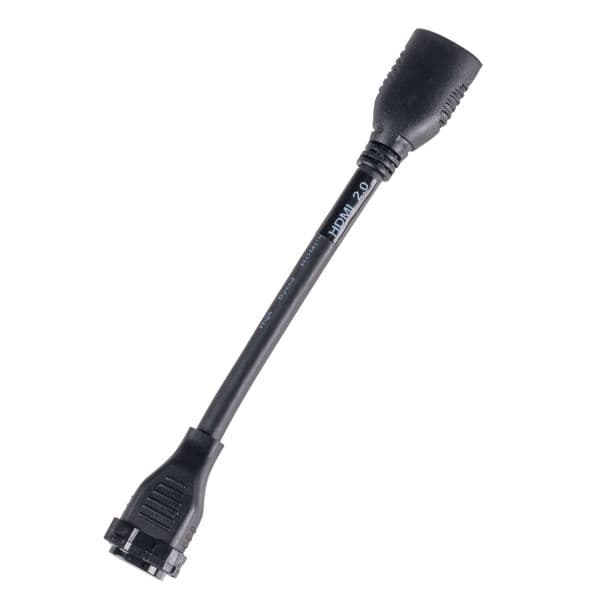 AMDEX 150mm HDMI Adapter Pigtail High-Speed W/ Ethernet Rated Colour BLACK FP-HDMIAMD-BK