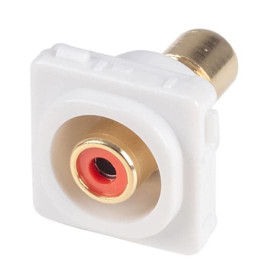 Amdex AMDEX Red RCA to RCA Jack. Gold Plated FP-RCA-RE