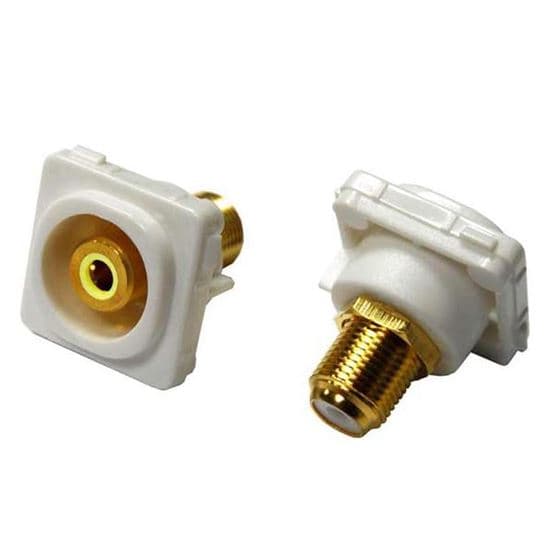 Amdex AMDEX Yellow RCA to RCA Jack. Gold Plated FP-RCA-YE