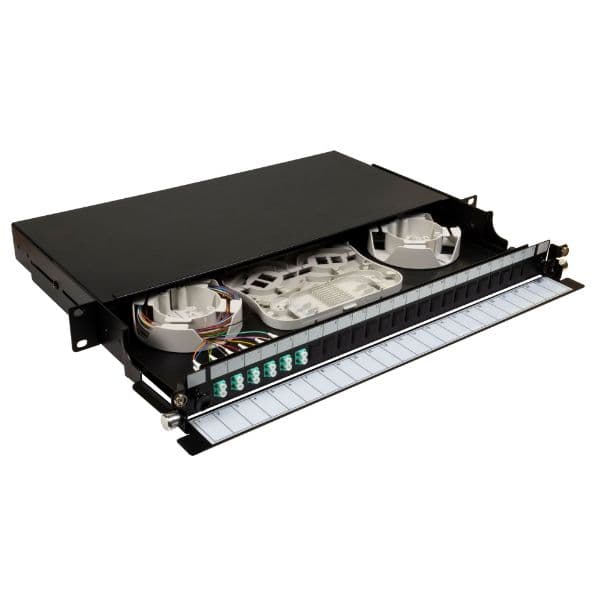 Dynamix DYNAMIX 19' 1U Fibre Tray 12C LC MM FULLY LOADED w 12x LC Elite OM4 FPP24SF-L112QO4