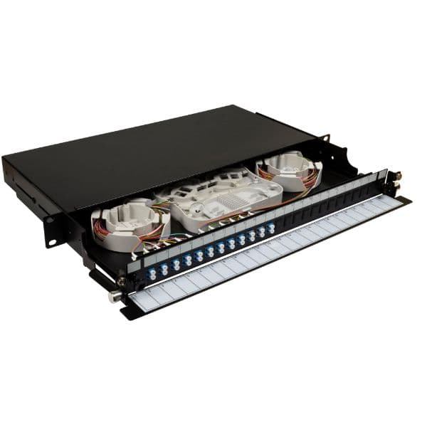 Dynamix DYNAMIX 19' 1U Fibre Tray 24C LC SM FULLY LOADED w 24x LC Elite OS2 FPP24SF-L124LA1