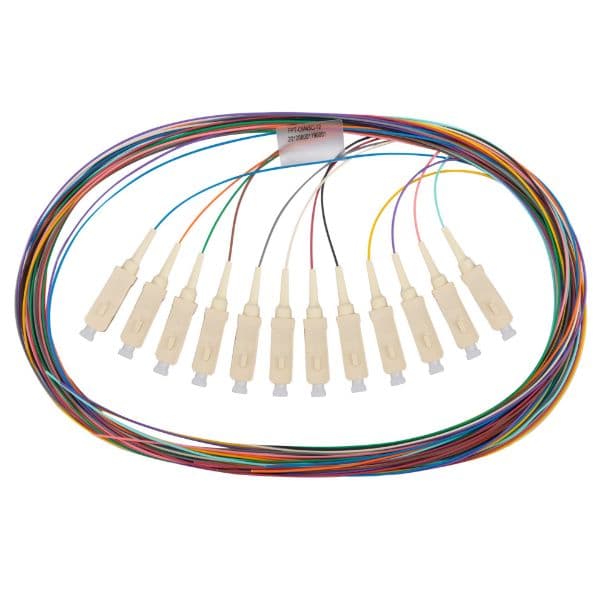 Dynamix DYNAMIX 2M SC Pigtail OM4 12x Pack Coloured Coded, 900um Multimode FPT-OM4SC-12