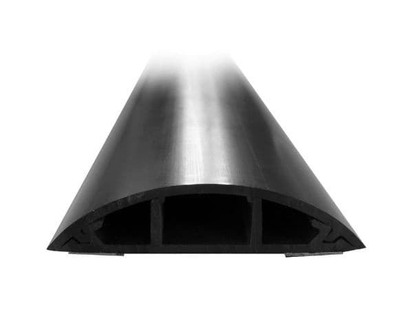 Dynamix DYNAMIX 1m Floor Mount Round Wiring Duct. Dims -  70mm x 16.5mm (WxH) FRD-70BK