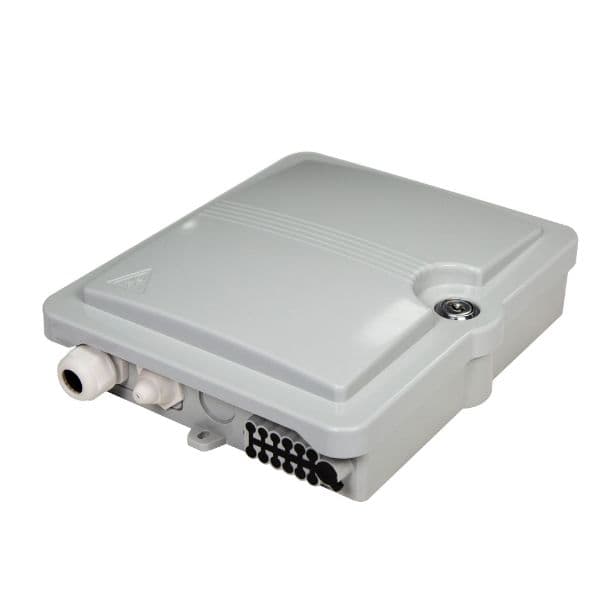 Dynamix DYNAMIX Lockable Indoor/Outdoor Fibre Termination Box. 12x position FWEIP12