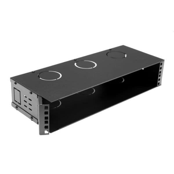 Dynamix DYNAMIX 2U 200mm Deep 19' Fully Enclosed Hinged Wall Mount Bracket. HWMB200-2U