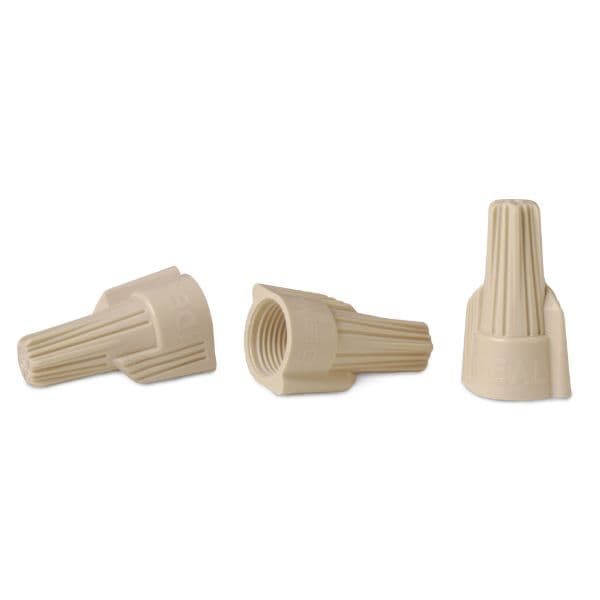 Ideal Industries IDEAL INDUSTRIES 41A Tan Twister Wire Connector 150pc Jar. IDL30-241JA