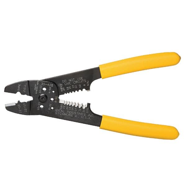 Ideal Industries IDEAL INDUSTRIES Combination Crimp, Strip and Cut Tool. Strips 8 to 20 IDL30-428