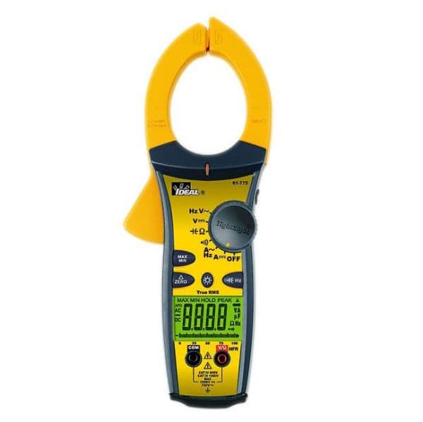 Ideal Industries IDEAL INDUSTRIES 1000A AC/DC TRMS TightSight Clamp Meter. CAT IV 600V IDL61-775
