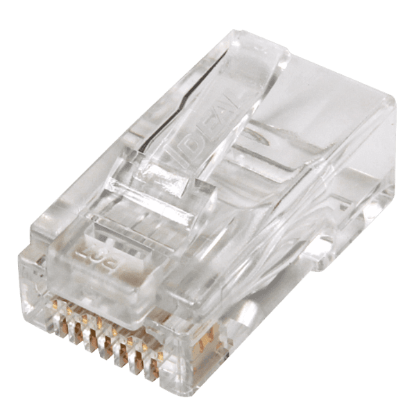 Ideal Industries IDEAL INDUSTRIES CAT6A/6 UTP RJ45 Push Through Plug (Staggered). IDL85-385