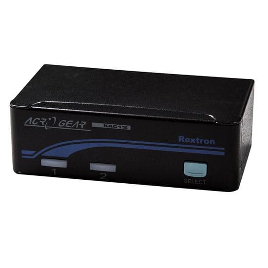 Rextron REXTRON 1-2 USB Automatic KVM Switch. Share 1x Keyboard/Video/ KAG12-BK