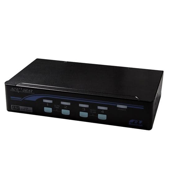 Rextron REXTRON 1-4 USB Automatic KVM Switch. Share 1x Keyboard Video KAG14-BK