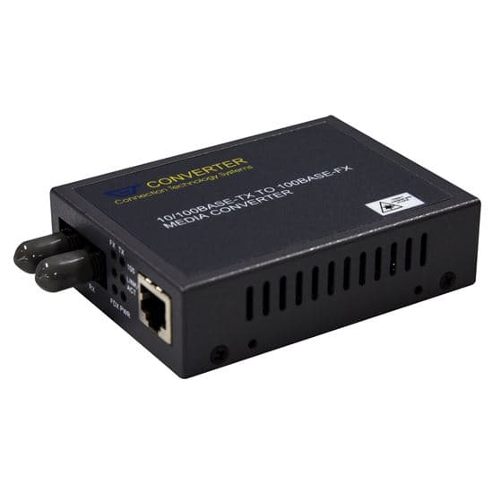 CTS CTS 10/100Base-TX to 100Base-FX ST Multi-Mode Media Converter. LAN-100BTFT