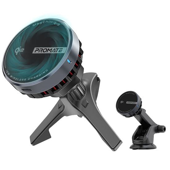Promate PROMATE 15W ActiveCool Cradleless Qi2 Wireless Smartphone inCar MAGCHILL-QI2
