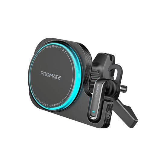 promate PROMATE 2-in-1 MagSafe 15W Wireless In-Car Phone Charger with Built-in MAGMOUNT-BT
