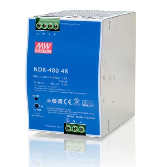 CTCunion CTC UNION 48V/480W DIN Rail Mount Power Supply with Short circuit, NDR-480-48