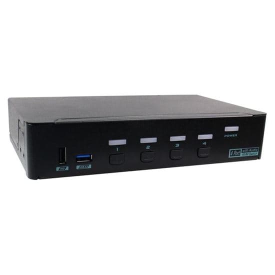Rextron REXTRON 4 Port USB-A KVM Switch with Audio & Hotkey Control. PAAG-E3114