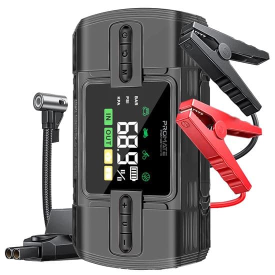 Promate PROMATE 4in1 1200A/12V Heavy Duty Car Jump Starter & Air Compressor PATROLPACK-3