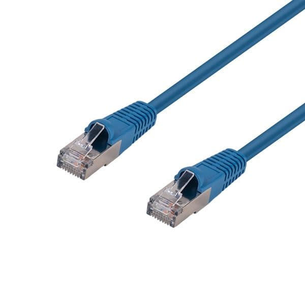 Dynamix DYNAMIX 0.75m Cat6A S/FTP Blue Shielded 10G Patch Lead. PLE-AUGS-TQ