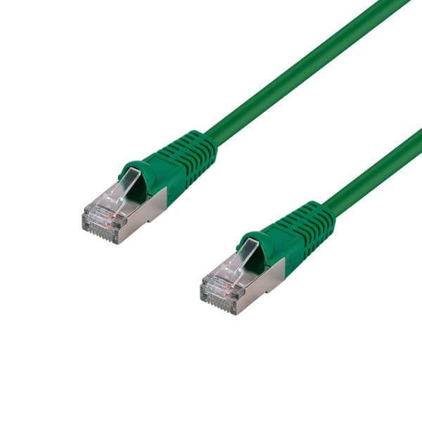 Dynamix DYNAMIX 0.75m Cat6A S/FTP Green Shielded 10G Patch Lead. PLG-AUGS-TQ