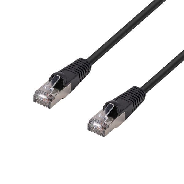 Dynamix DYNAMIX 3m Cat6A S/FTP Black Shielded 10G Patch Lead. PLK-AUGS-3