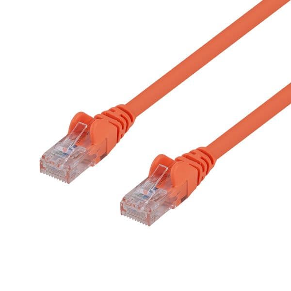 Dynamix DYNAMIX 0.5m Cat6 Orange UTP Patch Lead (T568A Specification) 250MHz PLO-C6A-0