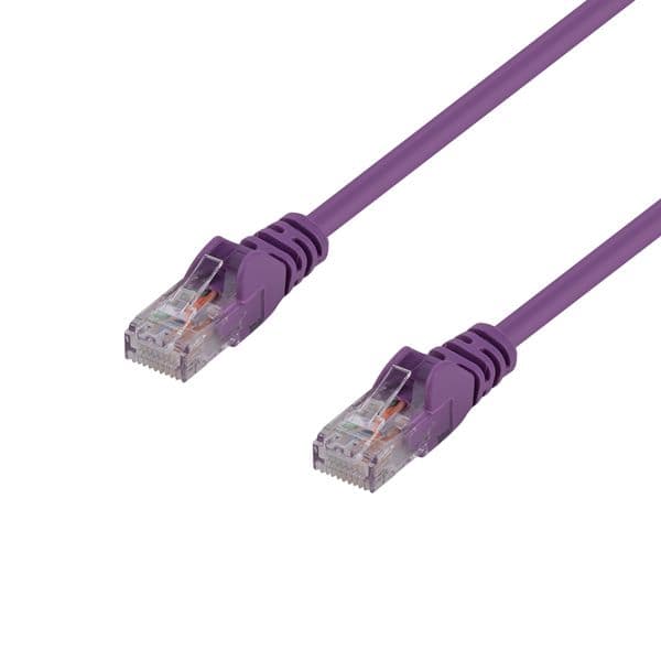 Dynamix DYNAMIX 3m Cat6 Purple UTP Patch Lead (T568A Specification) 250MHz PLP-C6A-3