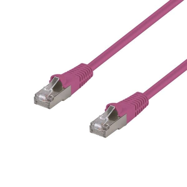 Dynamix DYNAMIX 0.5m Cat6A S/FTP Pink Shielded 10G Patch Lead. PLPN-AUGS-0