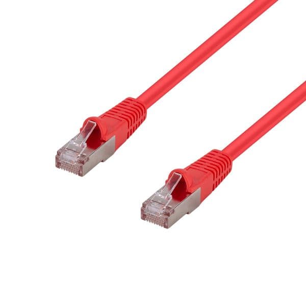 Dynamix DYNAMIX 7.5m Cat6A S/FTP Red Shielded 10G Patch Lead. PLR-AUGS-7H