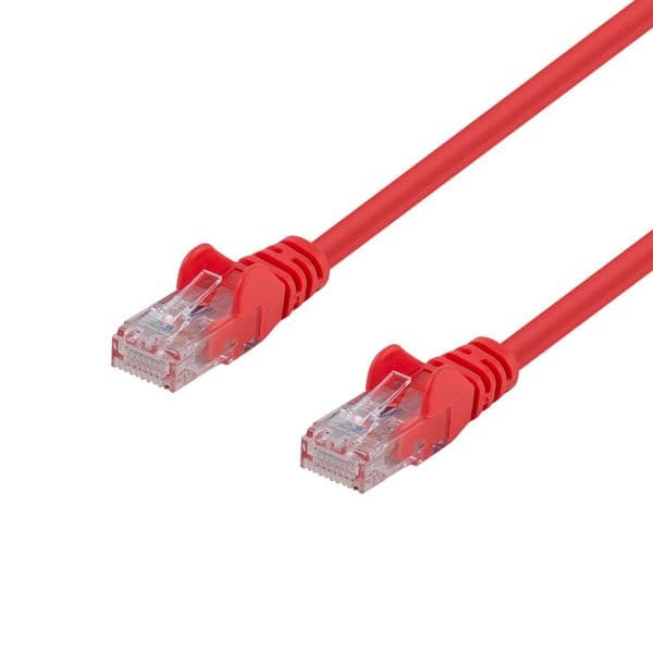 Dynamix DYNAMIX 2m Cat6 Red UTP Patch Lead (T568A Specification) 250MHz PLR-C6A-2