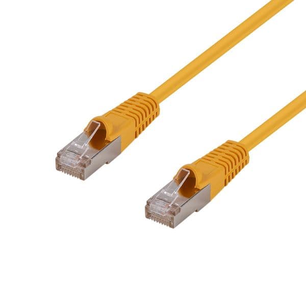 Dynamix DYNAMIX 5m Cat6A S/FTP Yellow Shielded 10G Patch Lead. PLY-AUGS-5