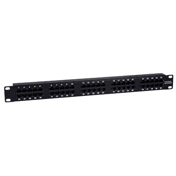 Dynamix DYNAMIX 50 Port 19' Voice Rated Patch Panel Unshielded. Cat3 Rated, PP-50V2