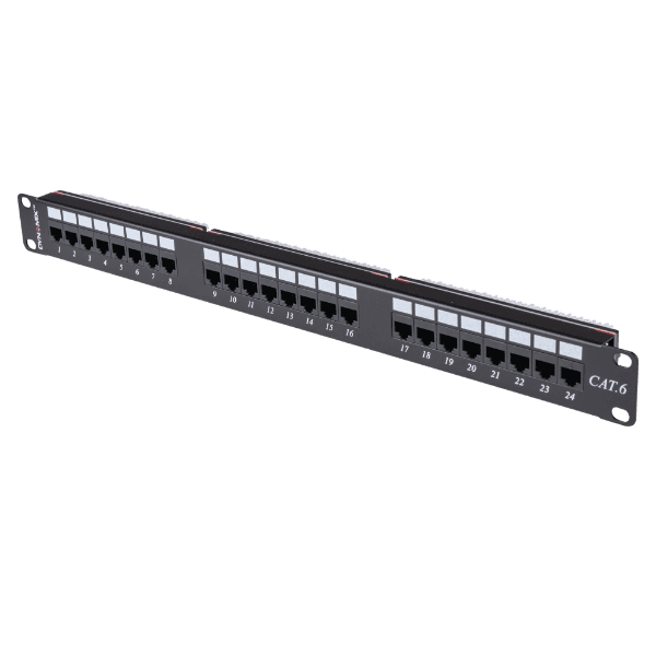 Dynamix DYNAMIX 24 Port 19' Cat6 UTP Patch Panel, T568A & T568B PP-C6-24