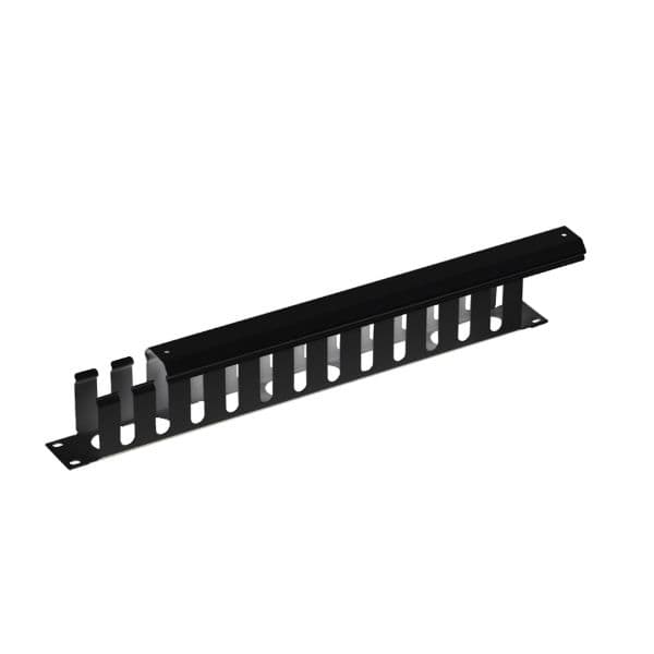 Dynamix DYNAMIX 19' 1RU Finger Cable Management Bar with protective cap. PP-CMC01