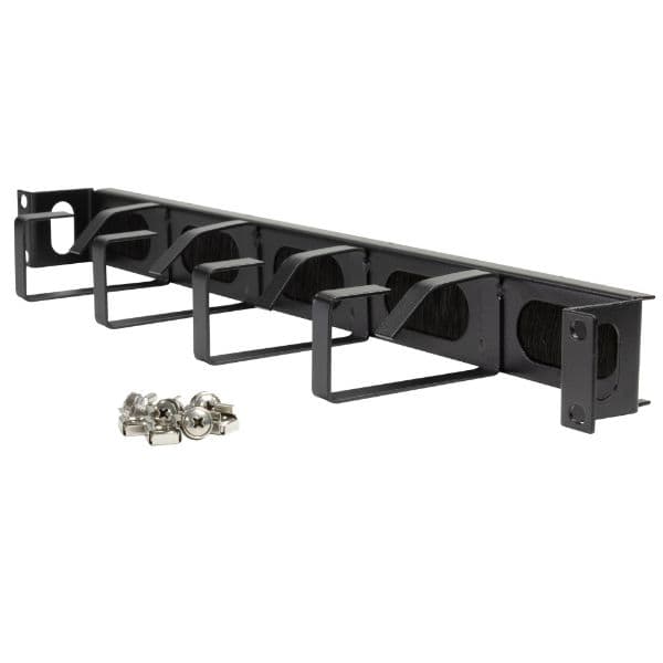 Dynamix DYNAMIX 1RU 19 40mm Recessed Brush Cable Management Bar. PP-CMRES01